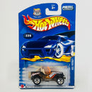 2002 Hot Wheels Roll Patrol Jeep CJ-7 229 negro con flamas 5SP base ZAMAC