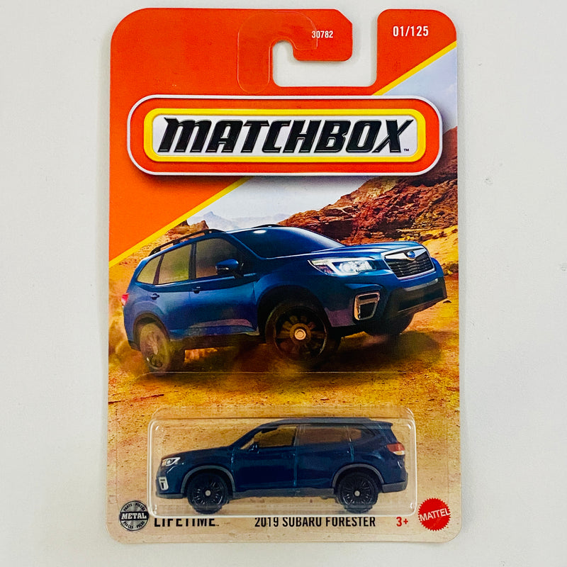 2025 Matchbox 2019 Subaru Forester azul metálico