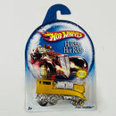 2007 Hot Wheels Walmart Exclusive Holiday Hot Rods Rail Rodder dorado 5SP base ZAMAC