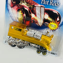 2007 Hot Wheels Walmart Exclusive Holiday Hot Rods Rail Rodder dorado 5SP base ZAMAC