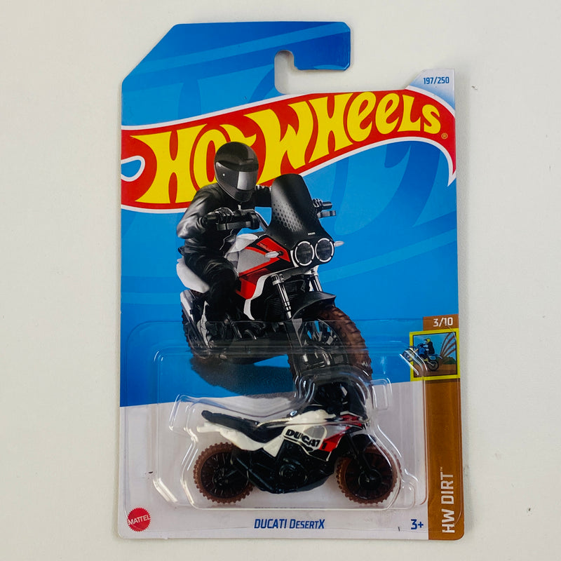 2024 Hot Wheels HW Drift Ducati DesertX blanco ORMC