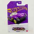 2025 Hot Wheels 57th Anniversary Purple and Gold 55 Corvette Chevrolet morado metálico AD