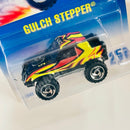 1995 Hot Wheels ERROR de FÁBRICA Gulch Stepper 251 negro SB base ZAMAC - Mirando a la izquierda