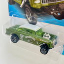 2022 Hot Wheels Chevy Bel Air 55 Chevy Bel Air Gasser verde oliva 5SP