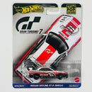 2025 Hot Wheels Premium Pop Culture Gran Turismo 7 Nissan Skyline GT-R BNR34 blanco Llantas de Goma RR