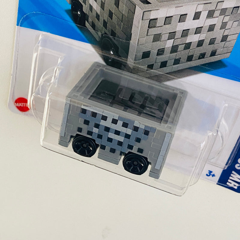 2025 Hot Wheels HW Screen Time Minecraft Minecart gris OH5