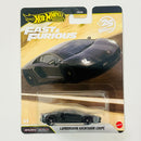 2026 Hot Wheels Premium Fast & Furious 25th Anniversary Rápidos y Furiosos Lamborghini Aventador Coupe negro Llantas de Goma RR