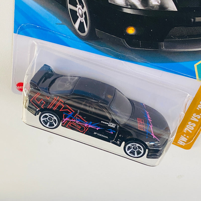 2025 Hot Wheels HW 70s vs 90s HKS Nissan Skyline GT-R BCNR33 negro MC5