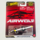 2026 Hot Wheels Premium Pop Culture Airwolf Helicopter negro Base Metal