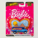 2026 Hot Wheels Premium Pop Culture Barbie Custom GMC Panel Van azul Llantas de Goma RR base ZAMAC