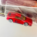 2026 Hot Wheels Premium Car Culture 10th Anniversary Modern Classics Ferrari Testarossa rojo Llantas de Goma RR Primera Edición