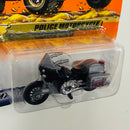 1999 Matchbox Law & Order Police Motorcycle Harley Davidson negro Primera Edición