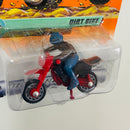 1999 Matchbox Mountain Cruisers Dirt Bike rojo con Piloto Primera Edición