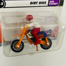 2001 Matchbox Sand Blasters Dirt Bike naranja con Piloto