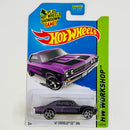 2014 Hot Wheels HW Workshop 67 Chevelle SS 396 morado metálico PR5