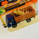 2000 Matchbox CHASE de Edición Limitada Farming Dodge Cattle Truck azul con 2 Vacas