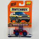 1999 Matchbox Farm Mercedes Benz Trac 1600 Turbo azul con rojo