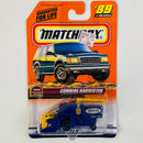 1999 Matchbox Farm Combine Harvester cosechadora azul con Cabezal Rotativo