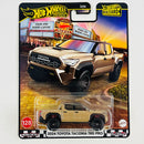 2025 Hot Wheels Premium Boulevard 2024 Toyota Tacoma TRD Pro marrón Llantas de Goma RR Primera Edición