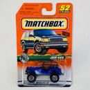 1998 Matchbox Rough 'N Tough Jeep 4x4 52 azul - Casting Kenner