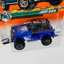 1998 Matchbox Rough 'N Tough Jeep 4x4 52 azul - Casting Kenner