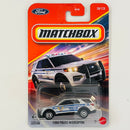 2026 Matchbox MBX Rescue Ford Police Interceptor plata metálico