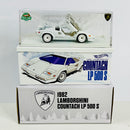 2025 Hot Wheels RLC Holiday Edition Red Line Club Exclusive 1982 Lamborghini Countach LP 500 S blanco Llantas de Goma RR