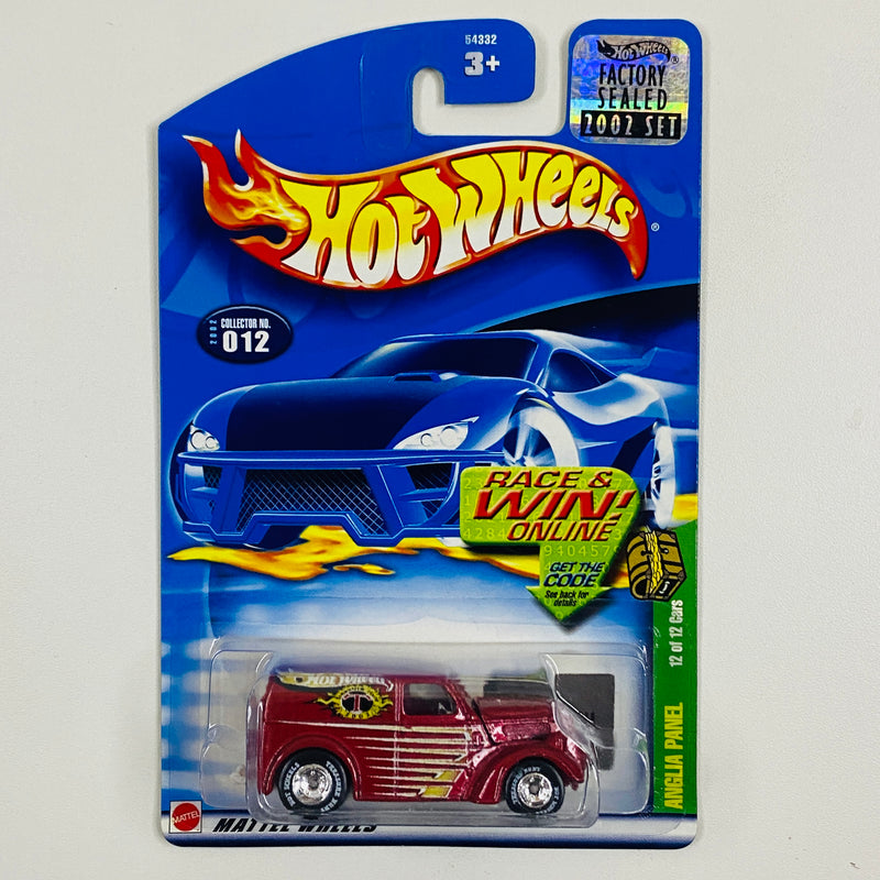 2002 Hot Wheels Treasure Hunt Factory Sealed Anglia Panel Ford rojo metálico Llantas de Goma RR