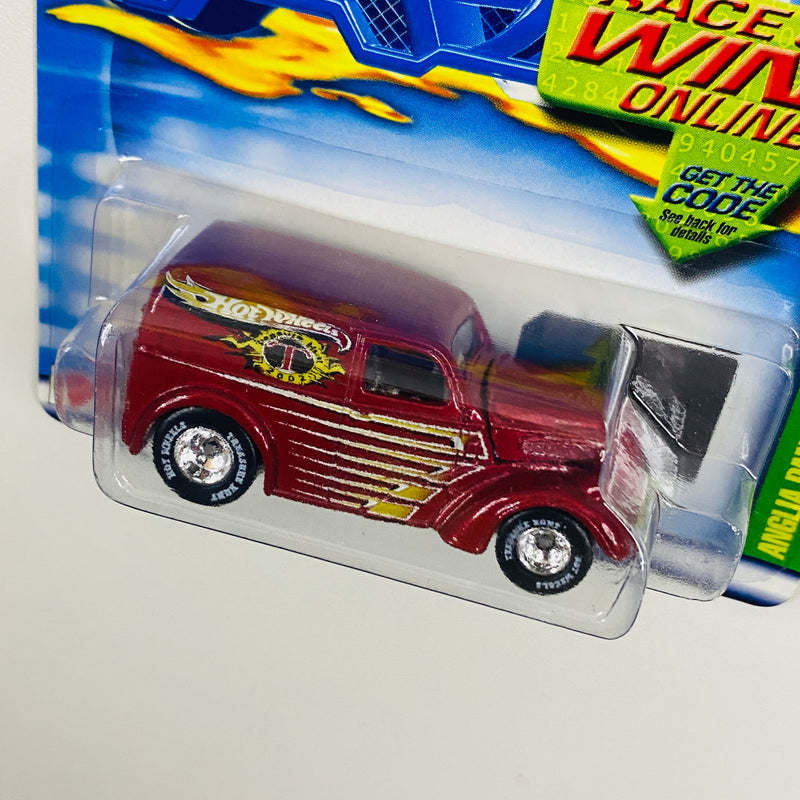 2002 Hot Wheels Treasure Hunt Factory Sealed Anglia Panel Ford rojo metálico Llantas de Goma RR