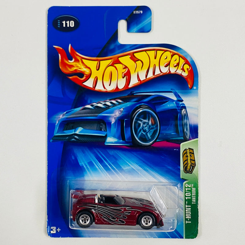 2004 Hot Wheels Treasure Hunt T-Hunt Tantrum rojo metálico Llantas de Goma RR