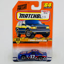 1998 Matchbox Motor Sports Ford Thunderbird T-Bird Stock Car azul