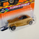1998 Matchbox Cool Concepts Plymouth Prowler dorado metálico