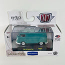 2017 M2 Machines Auto-Thentics Limited Edition 1/5,380 Volkswagen 1960 VW Delivery Van VW04 verde azulado Llantas de Goma