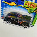 2002 Hot Wheels Treasure Hunt Factory Sealed Fat Fendered 40 Ford negro Llantas de Goma RR base ZAMAC