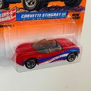 1998 Matchbox Stars & Stripes Chevrolet Corvette Stingray III rojo