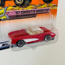 1999 Matchbox Classics 57 Corvette Hardtop Chevrolet rojo con blanco Primera Edición