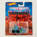 2021 Hot Wheels Premium Entertainment Masters of the Universe He-Man Battle Ram azul Llantas de Goma RR Primera Edición