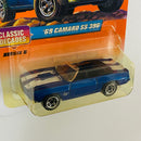 1997 Matchbox Classic Decades 69 Camaro SS 396 Chevrolet azul Primera Edición - Detalle Burbuja