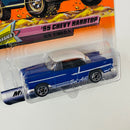 1999 Matchbox Classics 55 Chevy Hardtop azul con blanco Primera Edición