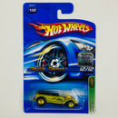 2005 Hot Wheels Treasure Hunt Factory Sealed 32 Ford Lil' Coffin Double Demon verde metálico Llantas de Goma RR