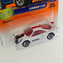 1998 Matchbox Super Cars Ferrari F40 blanco