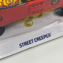 2019 Hot Wheels Super Treasure Hunt Rod Squad Street Creeper negro spectraflame Llantas de Goma RR