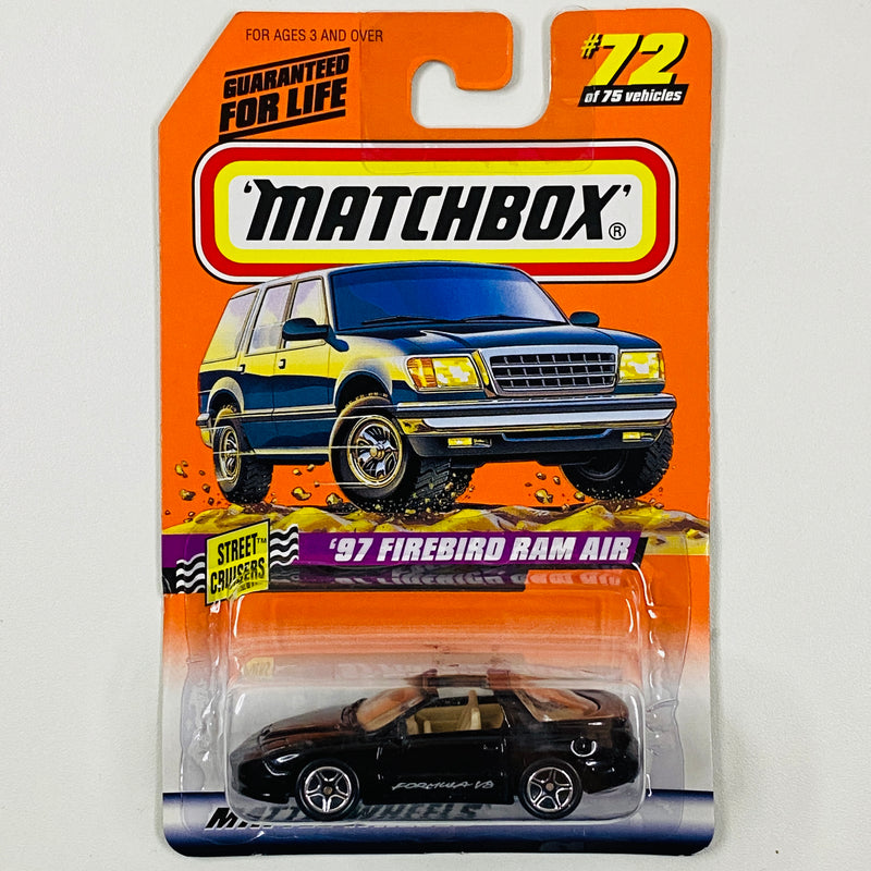 1998 Matchbox Street Cruisers 97 Pontiac Firebird Ram Air negro