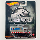 2022 Hot Wheels Premium Entertainment Jurassic World Mercedes Benz Unimog U 1300 gris Llantas de Goma RR