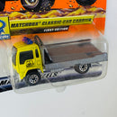 2000 Matchbox CHASE de Edición Limitada First Edition Show Cars Isuzu Classic Car Carrier amarillo con Plataforma Móvil Primera Edición