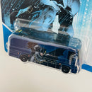 2021 Hot Wheels Premium Pop Culture DC Comics Batman HW Tour Bus azul metálico Llantas de Goma RR base ZAMAC