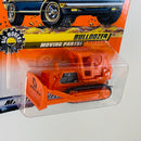 1998 Matchbox Moving Parts Big Movers Caterpillar D9 Tractor Bulldozer naranja con Pala Frontal Móvil