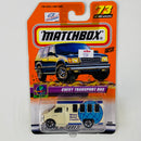 2000 Matchbox CHASE de Edición Limitada On Tour Chevy Transport Bus beige