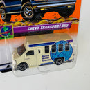 2000 Matchbox CHASE de Edición Limitada On Tour Chevy Transport Bus beige