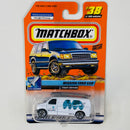 2000 Matchbox CHASE de Edición Limitada Space Explorer Mission Ford Van blanco Primera Edición - Detalle Burbuja